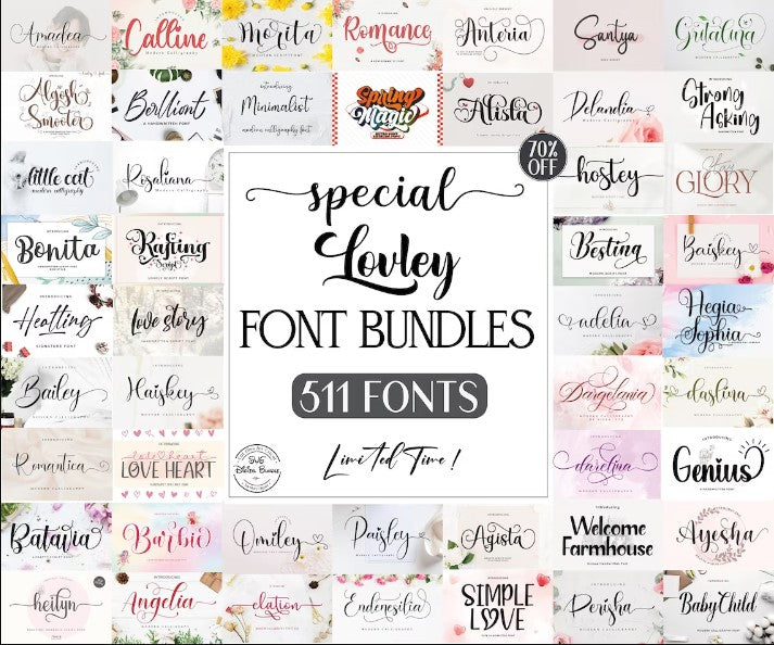 Caligraphy, Handwritten Font