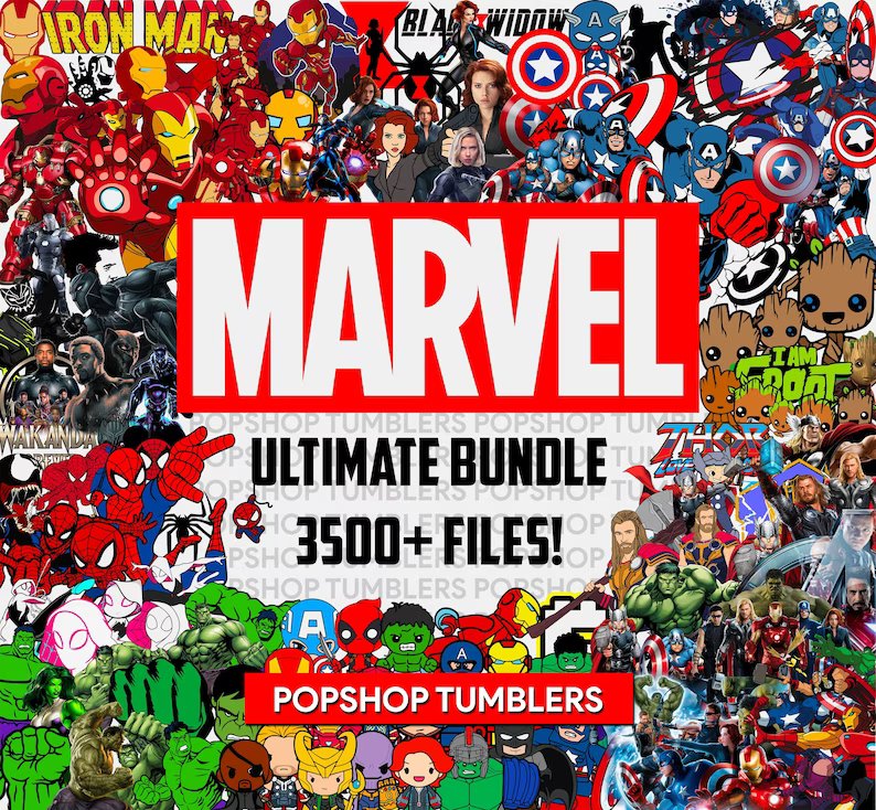 3500+ Marvel Mega SVG Bundle