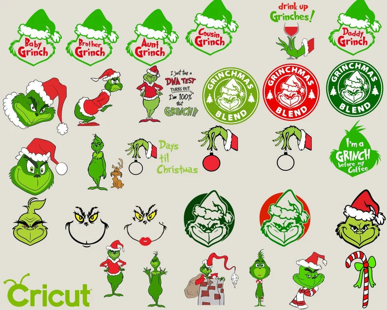 The Grinch Bundle 190+ UNIQUE DESIGN