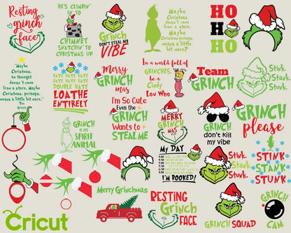 The Grinch Bundle 190+ UNIQUE DESIGN