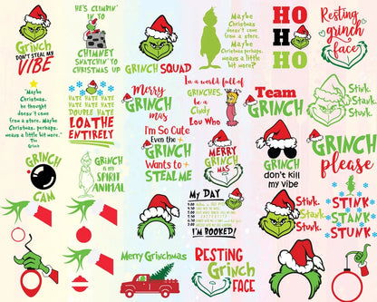 The Grinch Bundle 190+ UNIQUE DESIGN