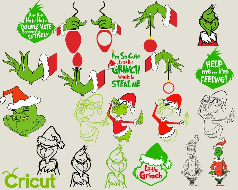 The Grinch Bundle 190+ UNIQUE DESIGN