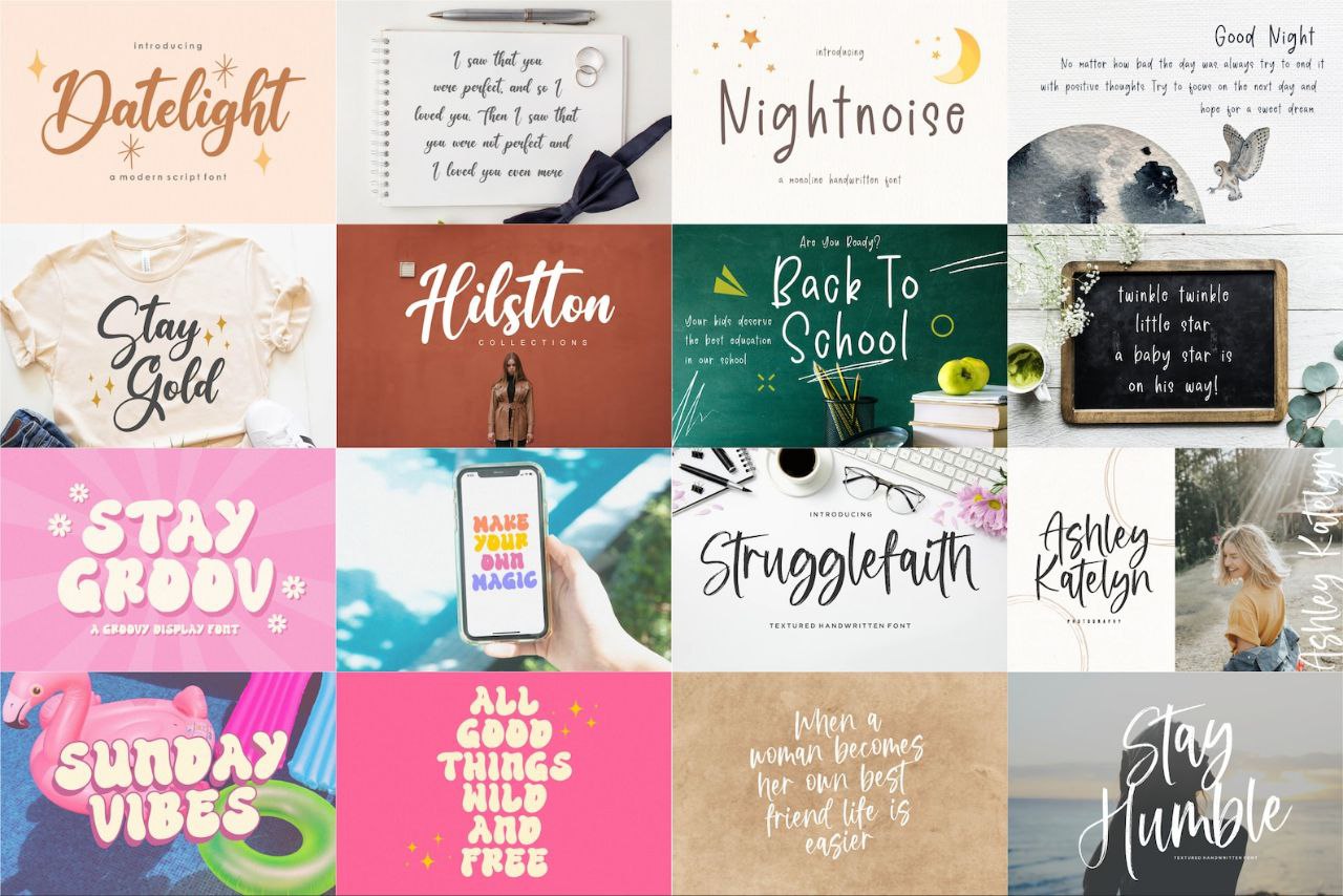 Caligraphy, Handwritten Font